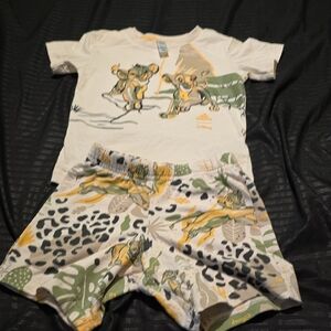 Kids' Jungle Print Short Set